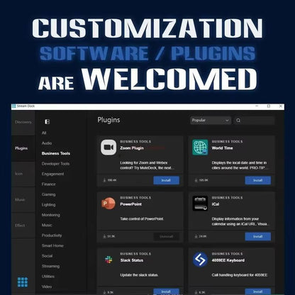 15Key LCD Stream Deck  Visual Macro Controller For Live Streaming  Content Creation WindowsMacAndro 4