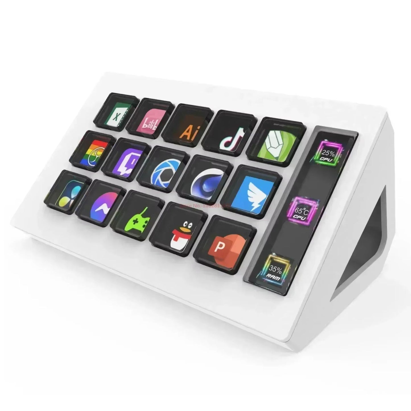15Key LCD Stream Deck  Visual Macro Controller For Live Streaming  Content Creation WindowsMacAndro 7