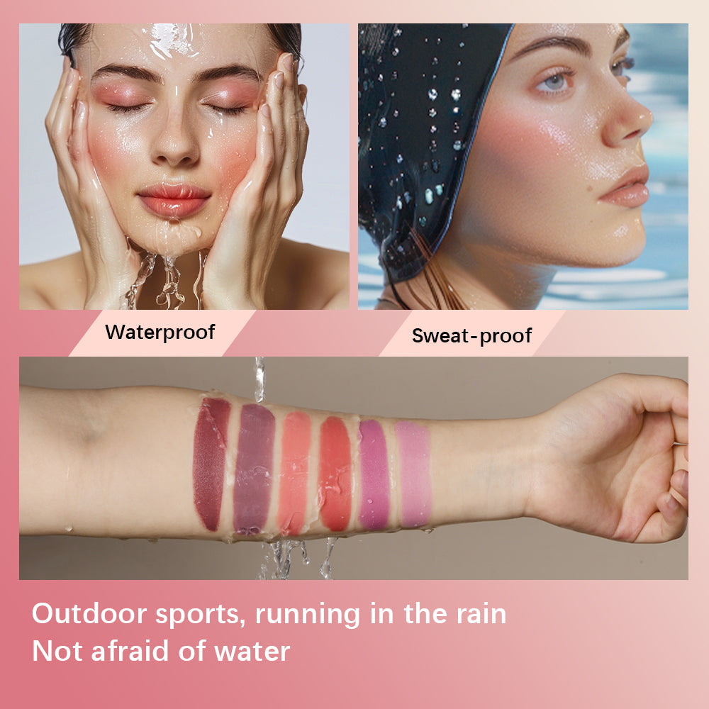 Magic Blush Stick 3-in-1 Cheek Lip Tint, Moisturizing Cream Blusher, Silky Brighten Blush, Matte Contour, Natural Flush