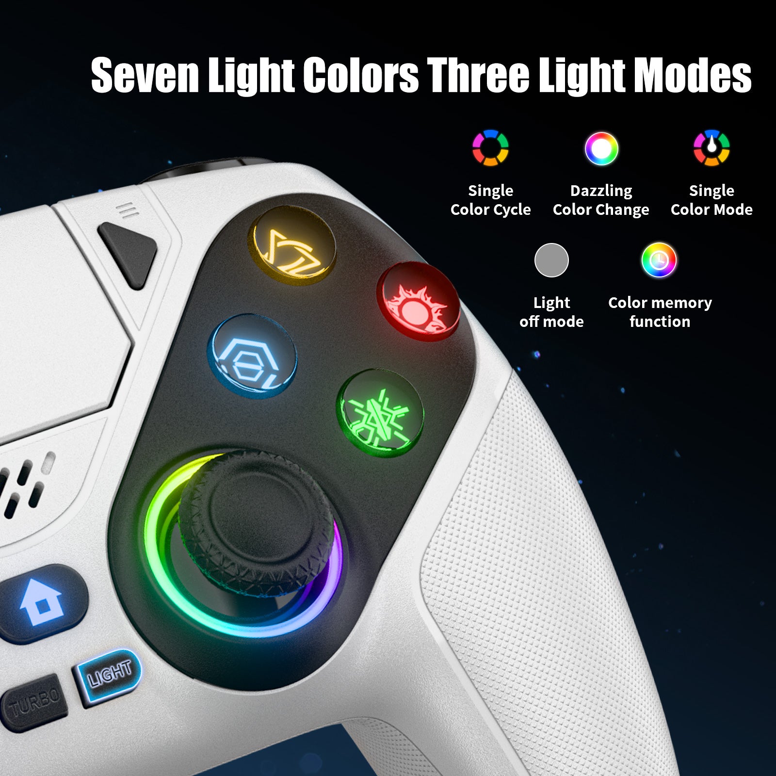 PS5 Wireless Controller For Playstation 5 Turbo Bluetooth Gamepad For PC Console Dual Sense Vibrati 3
