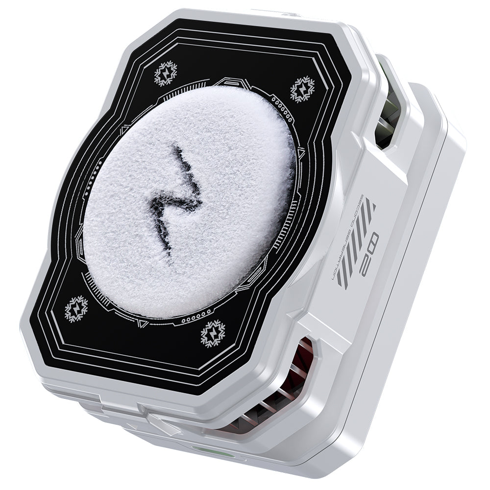 Phone Cooler Radiator 5000mAh, Ice Cooling Power, Magnetic Clip-on Cooling Fan for Smartphone Gaming