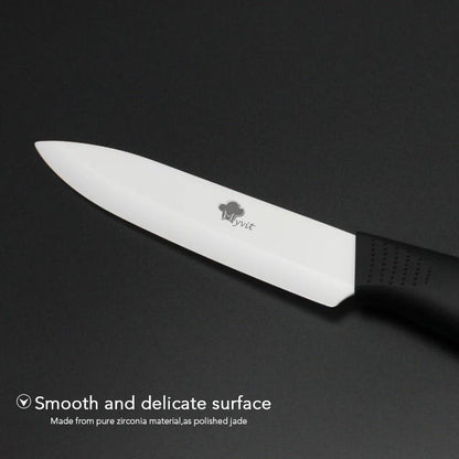 Ceramic Kitchen Knife Set With Peeler And Protective Sheaths For Precision Cutting 3
