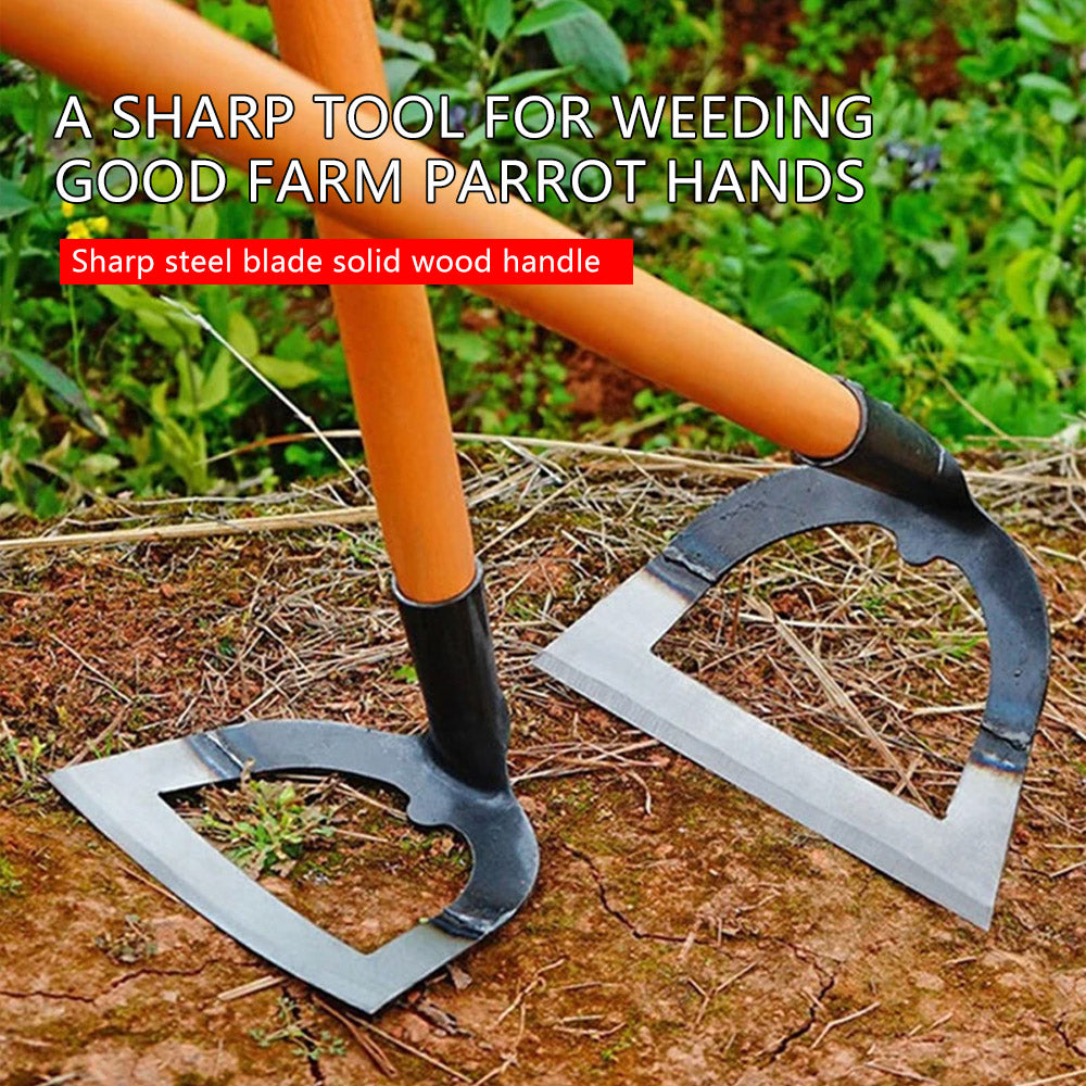 ShovelShaped Hollow Hoe Weeding Rake LaborSaving Steel Weeding Hoe With Handle For Gardening  Soil  3