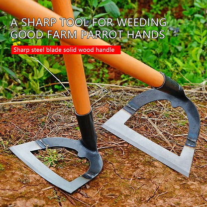 ShovelShaped Hollow Hoe Weeding Rake LaborSaving Steel Weeding Hoe With Handle For Gardening  Soil  3