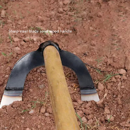 ShovelShaped Hollow Hoe Weeding Rake LaborSaving Steel Weeding Hoe With Handle For Gardening  Soil  1