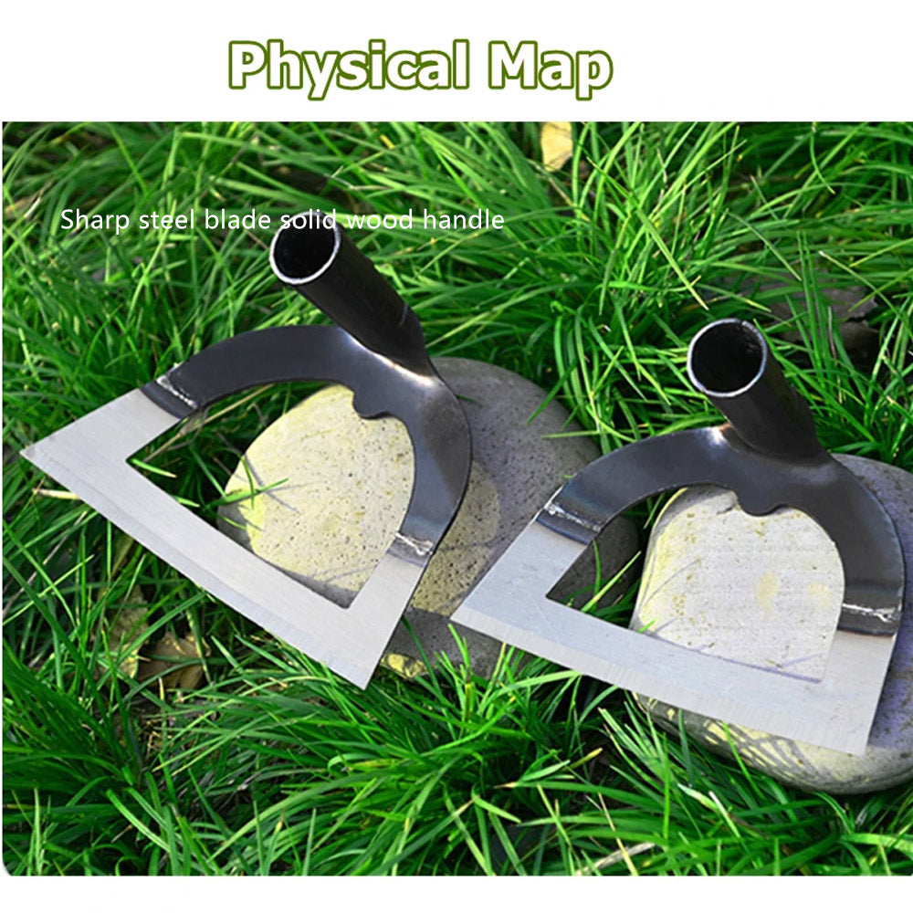 ShovelShaped Hollow Hoe Weeding Rake LaborSaving Steel Weeding Hoe With Handle For Gardening  Soil  5