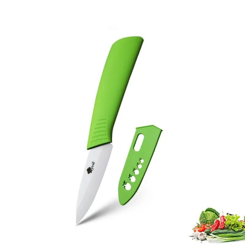 Ceramic Kitchen Knife Set With Peeler And Protective Sheaths For Precision Cutting 24