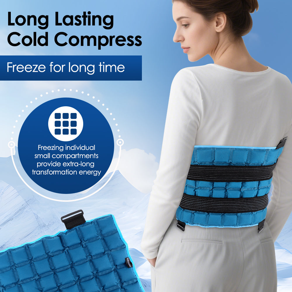Self Absorbing Water Knee Brace Pad Hot & Ice Compress Physiotherapy Wrap for Knee Leg, Neck, Shoulder & Hip Pain Relief