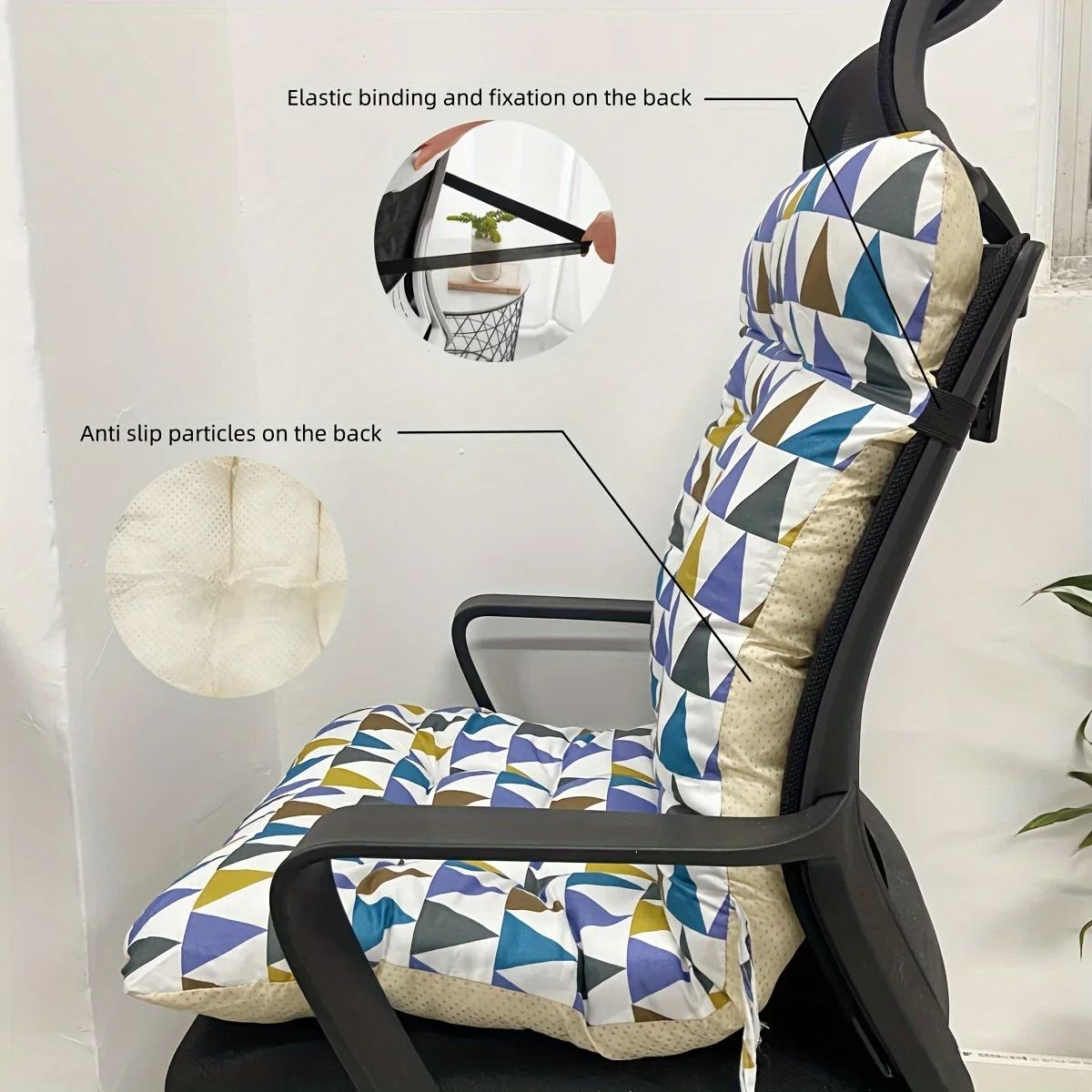 Ergonomic Chair Cushion With Built In Back Support For Office And Car Seats 2