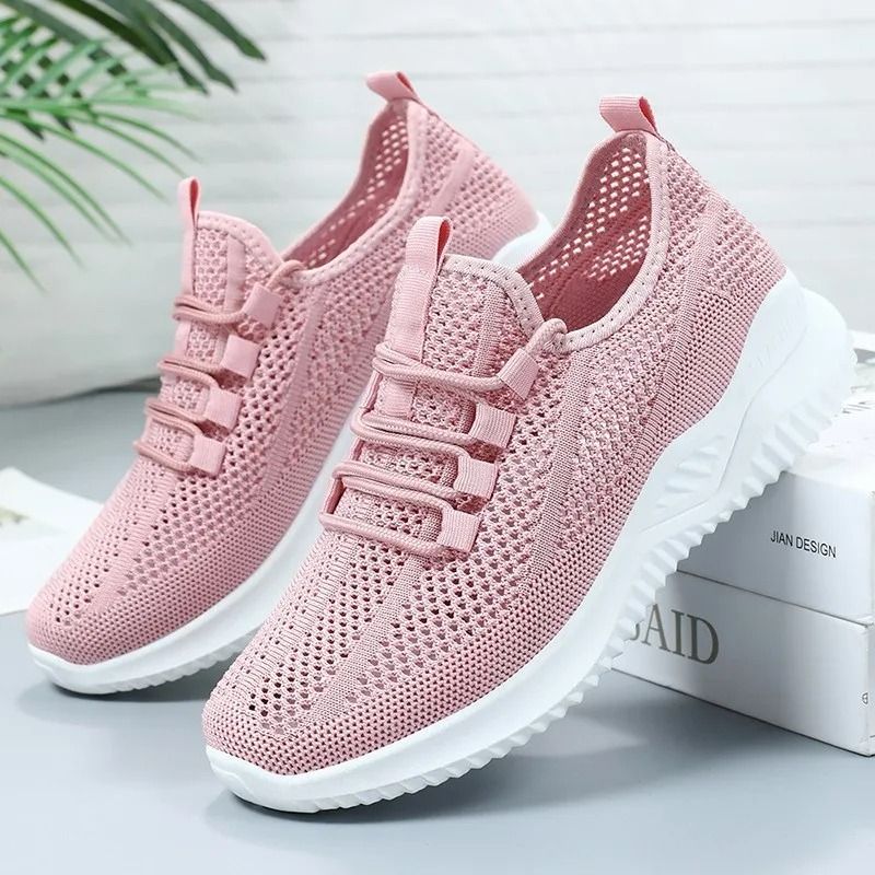 Womens Lightweight Mesh Sneakers Soft Breathable Running Shoes for Daily and Sports Wear