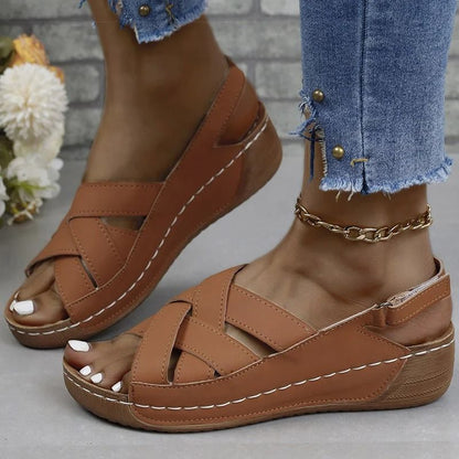 Womens Lightweight Wedge Sandals For Summer With Casual Heel Design 3
