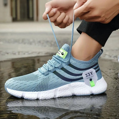Men Breathable Lightweight Mesh Running Sneakers For Casual Walking And Sports 5