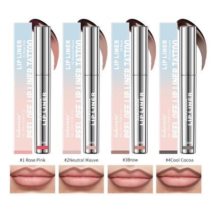 Peel Off Lip Liner, Long Lasting Waterproof Matte Lip Tint Tattoo, Sexy Red Contour, Non Stick Cup, Smudge Proof Lip