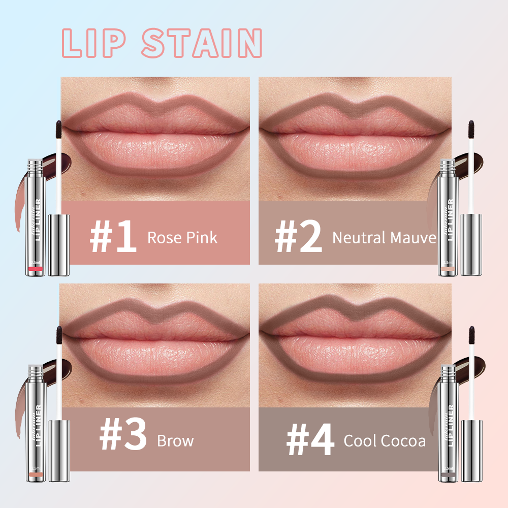 Peel Off Lip Liner, Long Lasting Waterproof Matte Lip Tint Tattoo, Sexy Red Contour, Non Stick Cup, Smudge Proof Lip