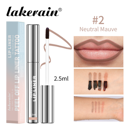 Peel Off Lip Liner, Long Lasting Waterproof Matte Lip Tint Tattoo, Sexy Red Contour, Non Stick Cup, Smudge Proof Lip