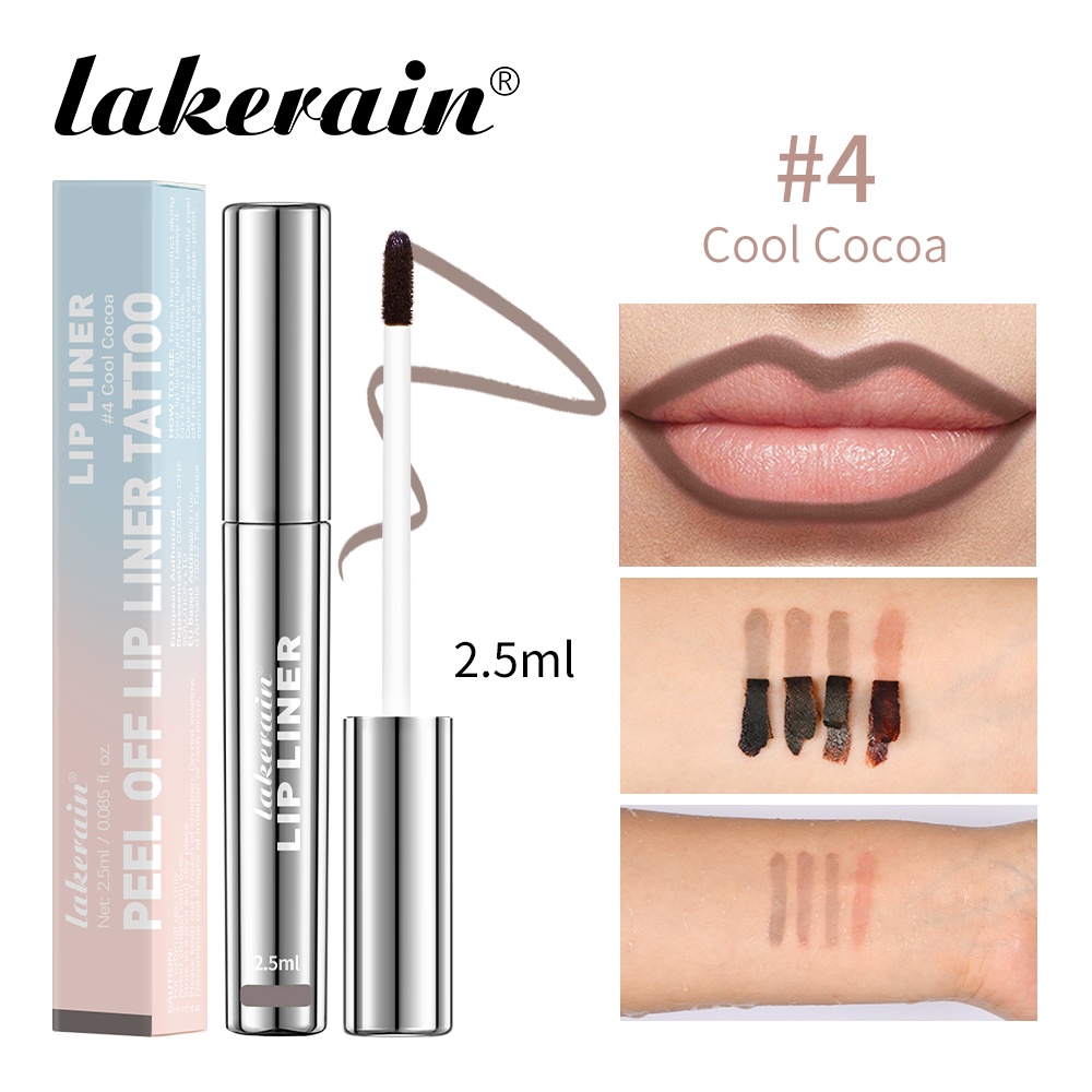 Peel Off Lip Liner, Long Lasting Waterproof Matte Lip Tint Tattoo, Sexy Red Contour, Non Stick Cup, Smudge Proof Lip