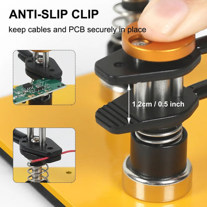 Toolour Magnetic Helping Hands Soldering Tool Adjustable PCB Clip Wire Holder 1
