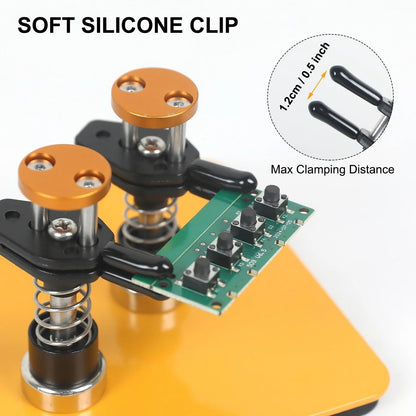 Toolour Magnetic Helping Hands Soldering Tool Adjustable PCB Clip Wire Holder 2
