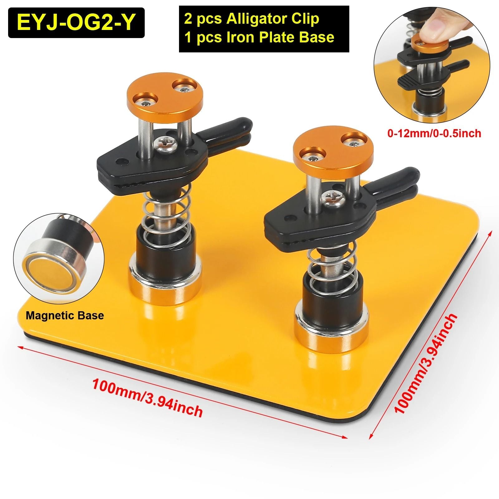 Toolour Magnetic Helping Hands Soldering Tool Adjustable PCB Clip Wire Holder 7