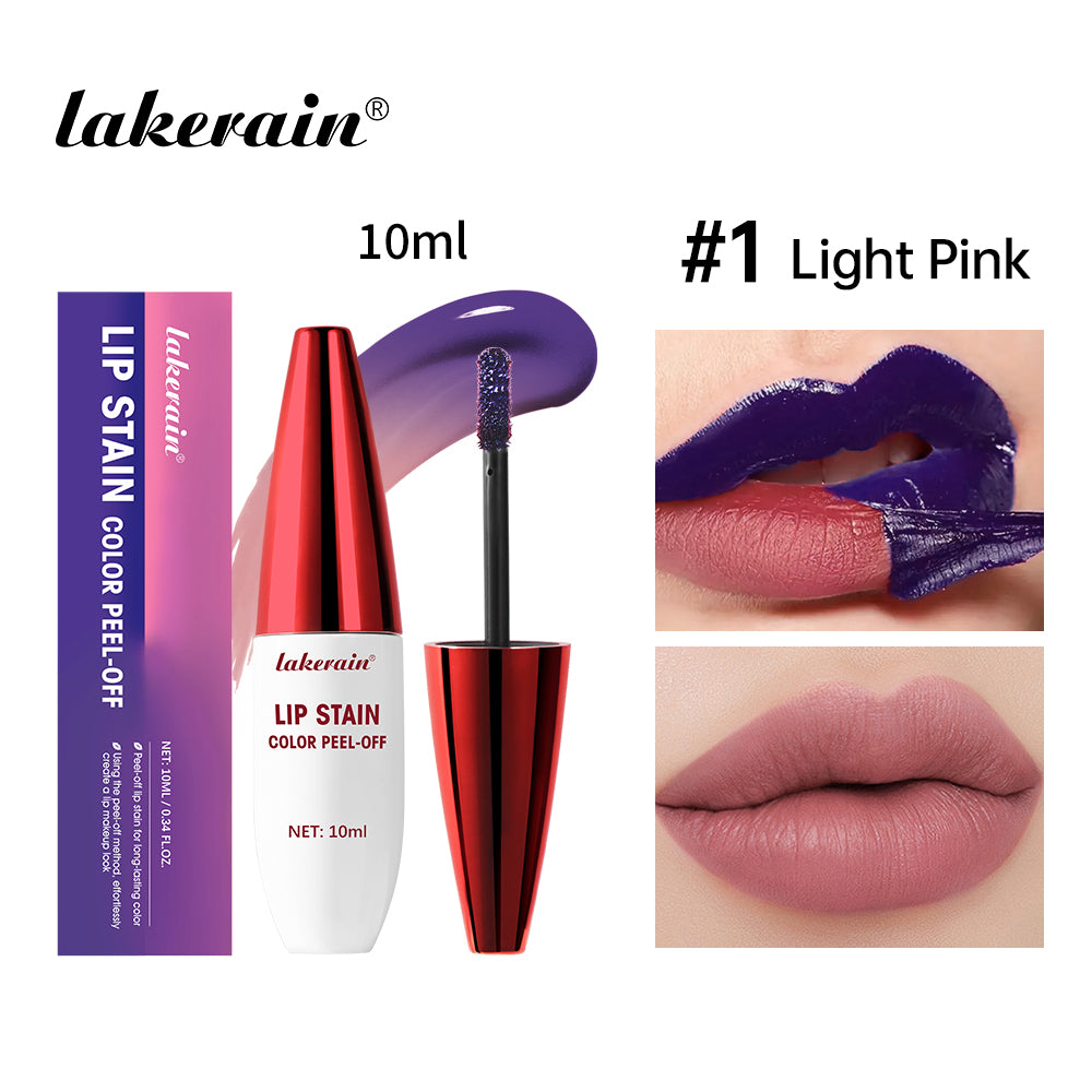 24 Hour Water Resistant Lip Stain Peel Off, Matte Liquid Lipstick, Long Wear, Smudge Proof, Kiss Proof Color
