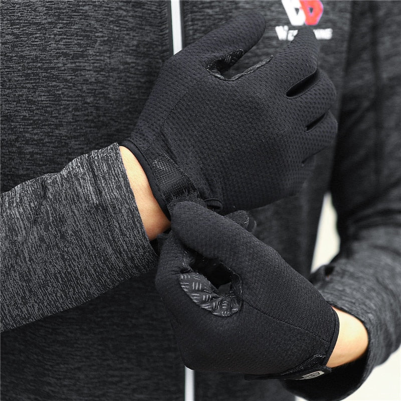 Premium Full Finger Cycling Gloves  Touch Screen Compatible NonSlip Silicone Palm For MTB  Driving 4