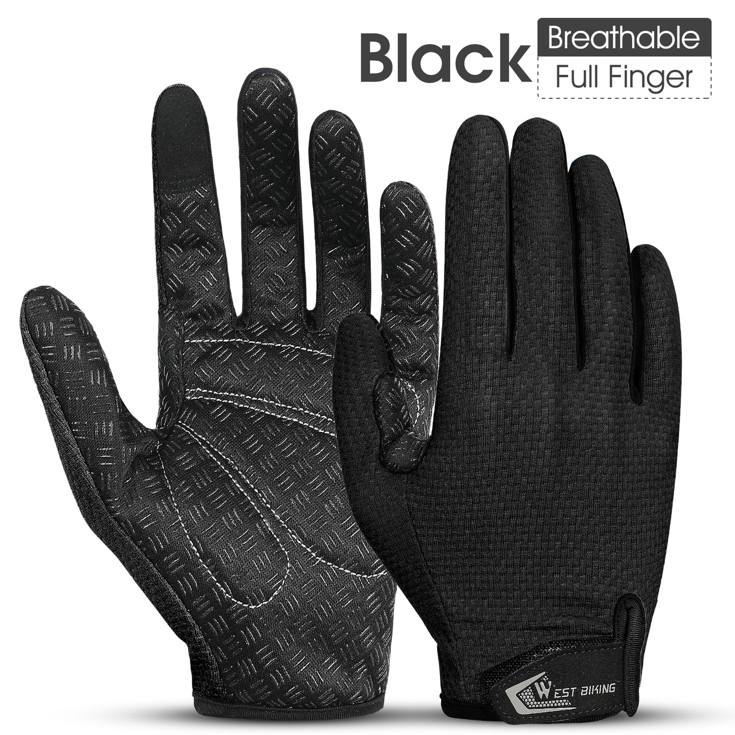 Premium Full Finger Cycling Gloves  Touch Screen Compatible NonSlip Silicone Palm For MTB  Driving 6