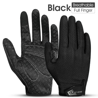 Premium Full Finger Cycling Gloves  Touch Screen Compatible NonSlip Silicone Palm For MTB  Driving 6