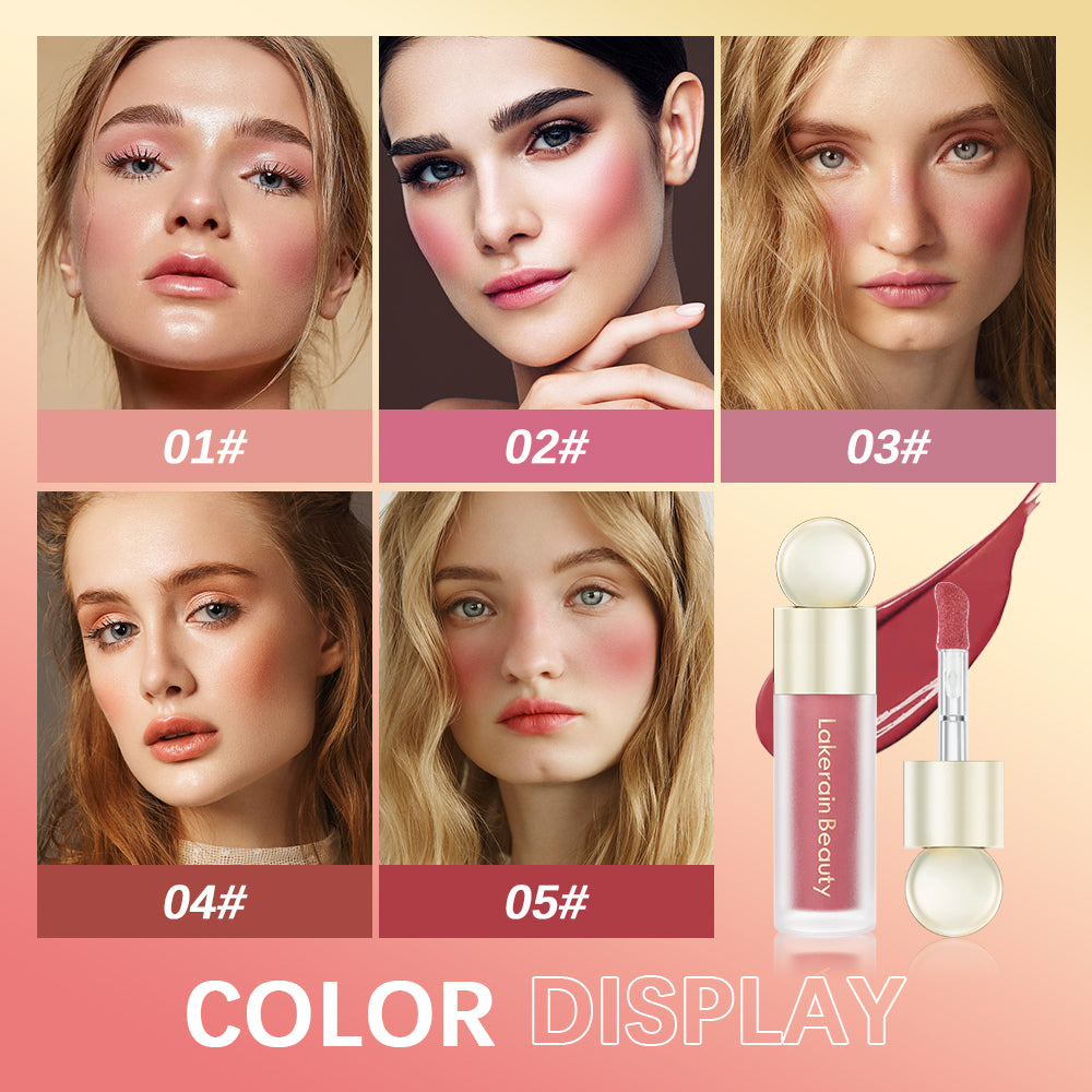 Liquid Blush Matte Palette, Real Makeup Blush Stick, Creamy Pink Face Color, Multi-use Eyeshadow Lip Tint, Long-lasting