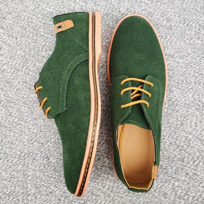 Mens Suede Leather Oxford Sneakers With Classic Style And Everyday Comfort 10