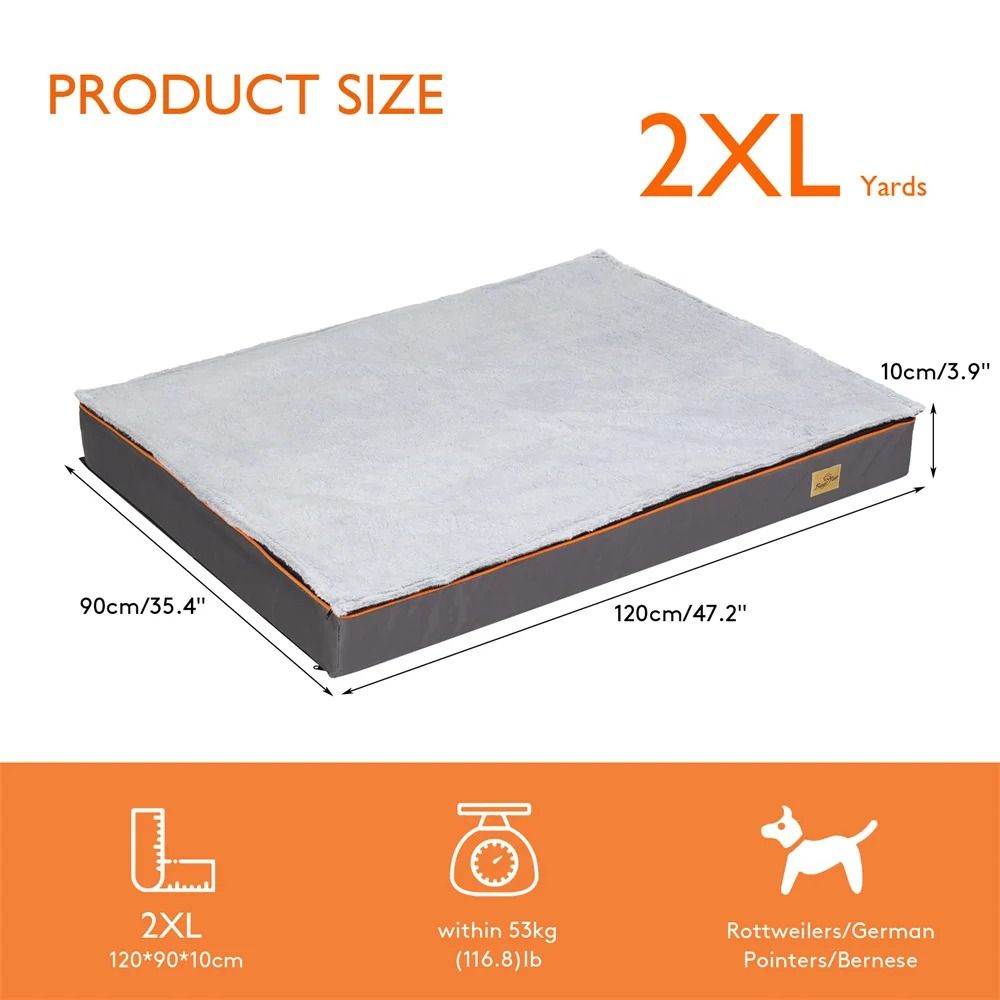 Orthopedic Memory Foam Dog Bed With Waterproof Cover And Washable Design 6