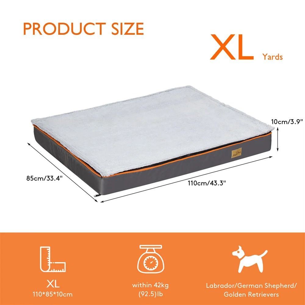 Orthopedic Memory Foam Dog Bed With Waterproof Cover And Washable Design 7