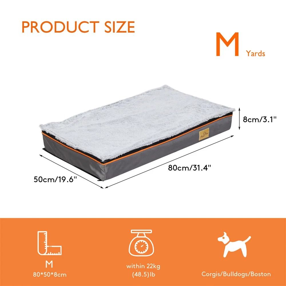 Orthopedic Memory Foam Dog Bed With Waterproof Cover And Washable Design 8