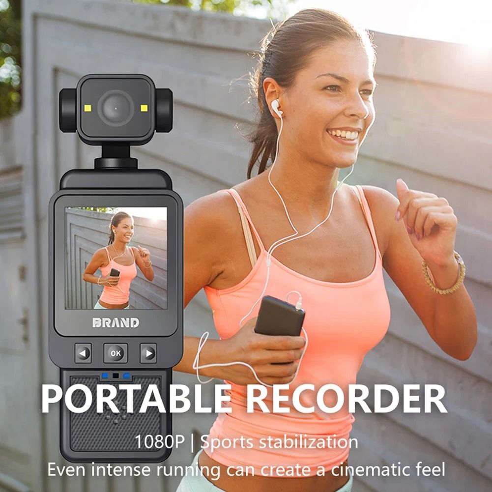 1080P WiFi Pocket Action Camera For Travel Biking And Vlogging 3