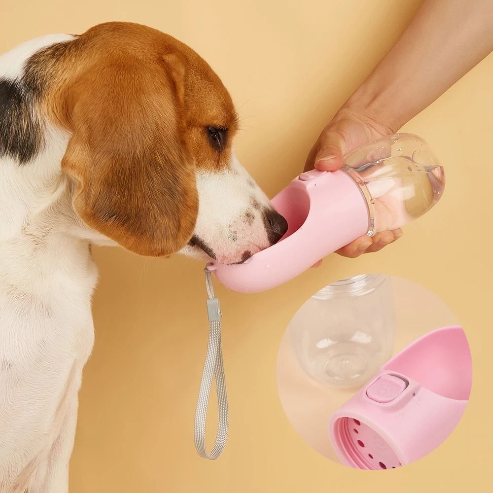 Portable Dog Water Bottle With BuiltIn Bowl For Outdoor Travel 4
