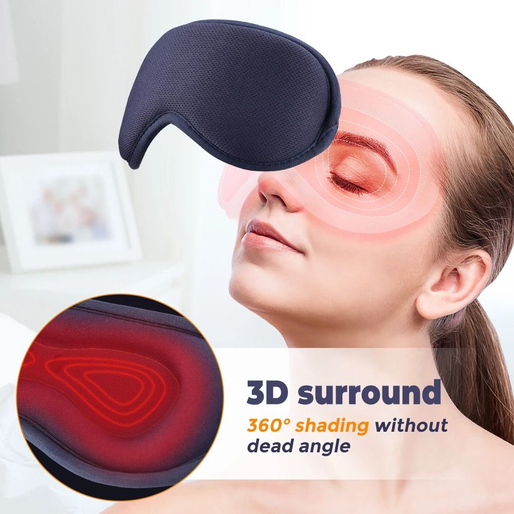 Heated Eye Massager Mask With Hot Compress And Vibration Therapy 1