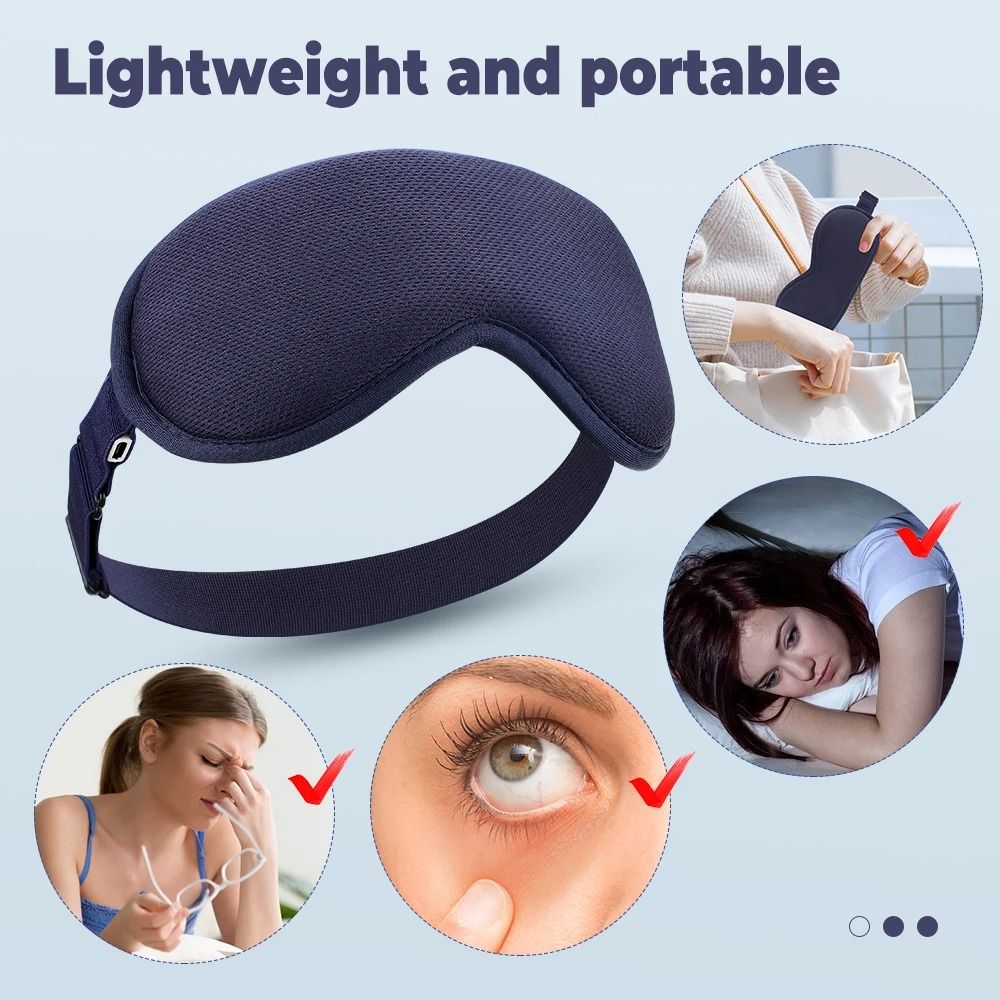 Heated Eye Massager Mask With Hot Compress And Vibration Therapy 3