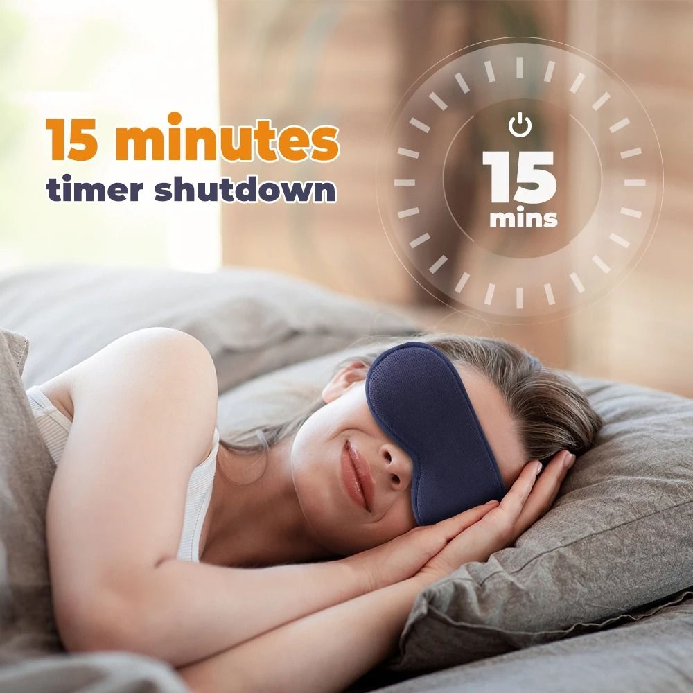 Heated Eye Massager Mask With Hot Compress And Vibration Therapy 4