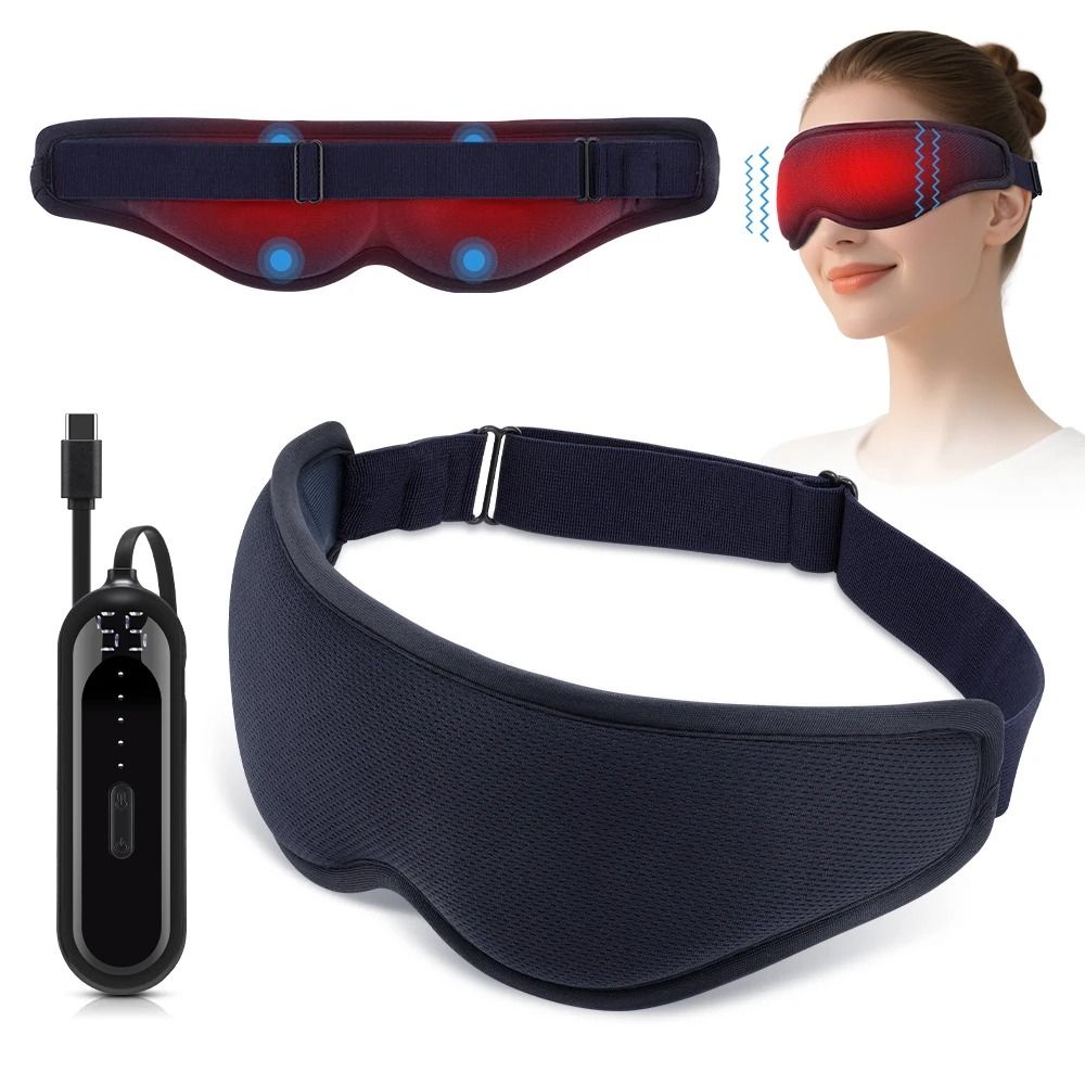 Heated Eye Massager Mask With Hot Compress And Vibration Therapy 7