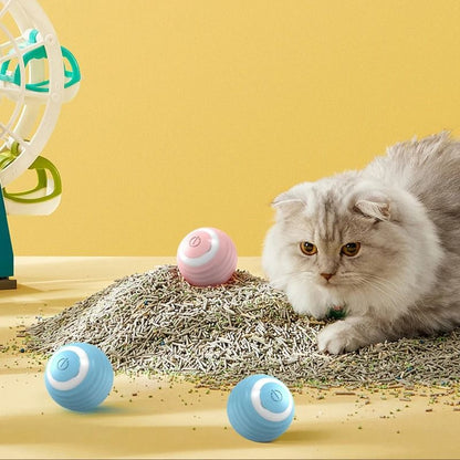 Smart Rolling Interactive Cat Ball Toy for Indoor Play