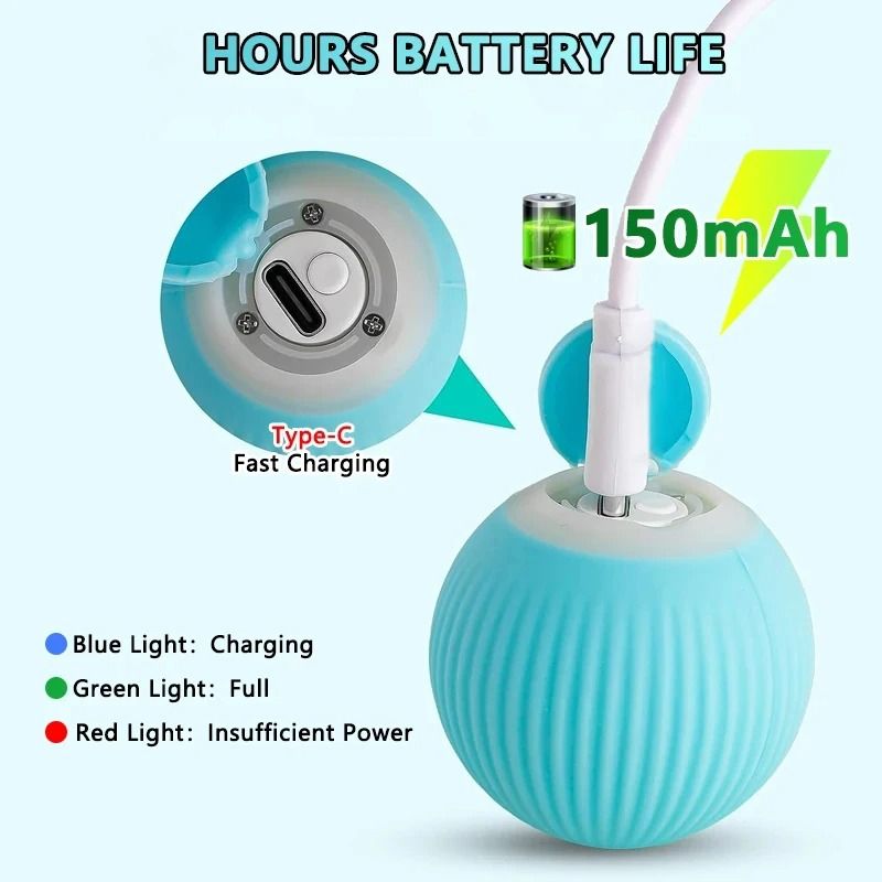 Smart Rolling Interactive Cat Ball Toy For Indoor Play 1