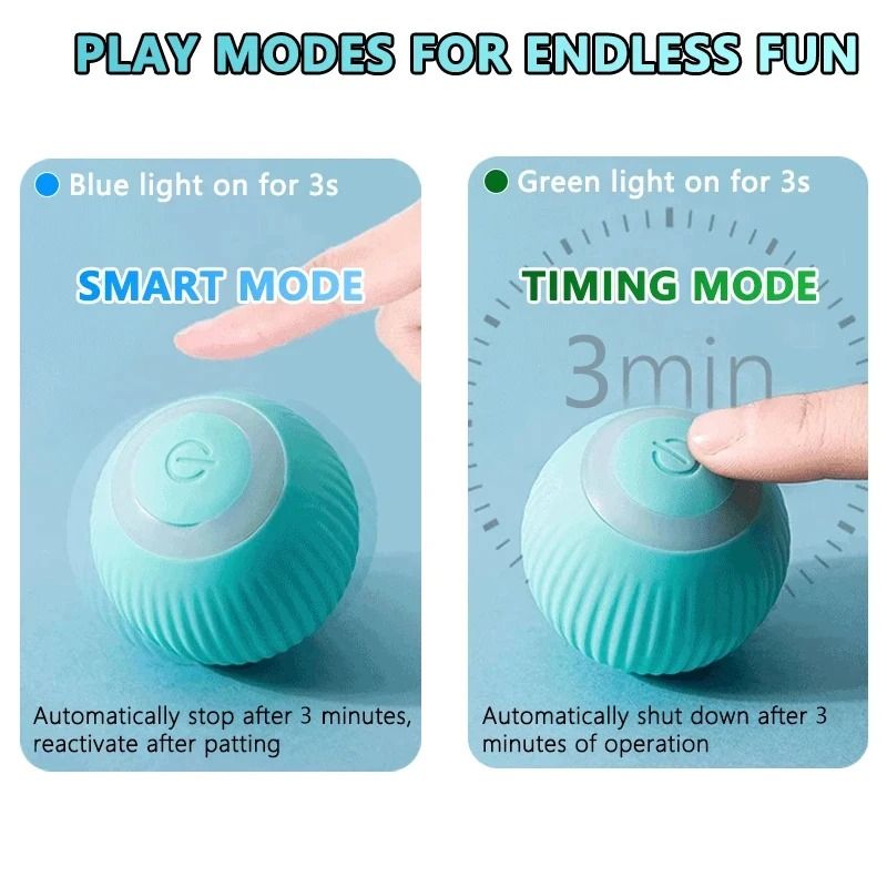 Smart Rolling Interactive Cat Ball Toy For Indoor Play 2