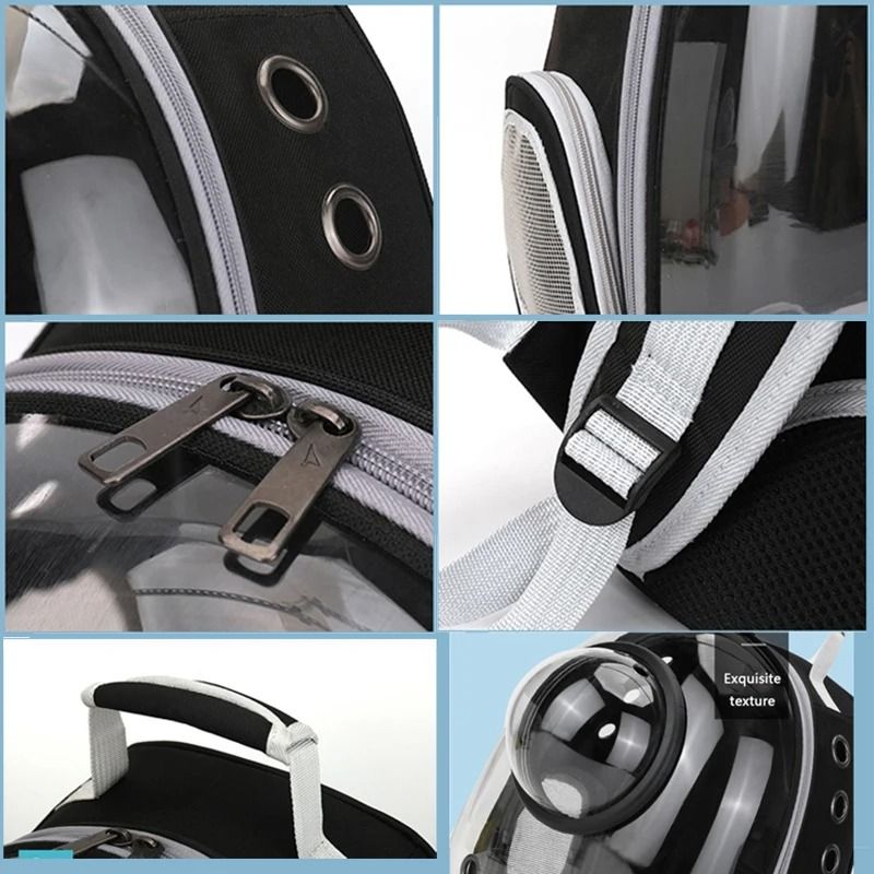 Transparent Pet Backpack Carrier With Optional Cover 3