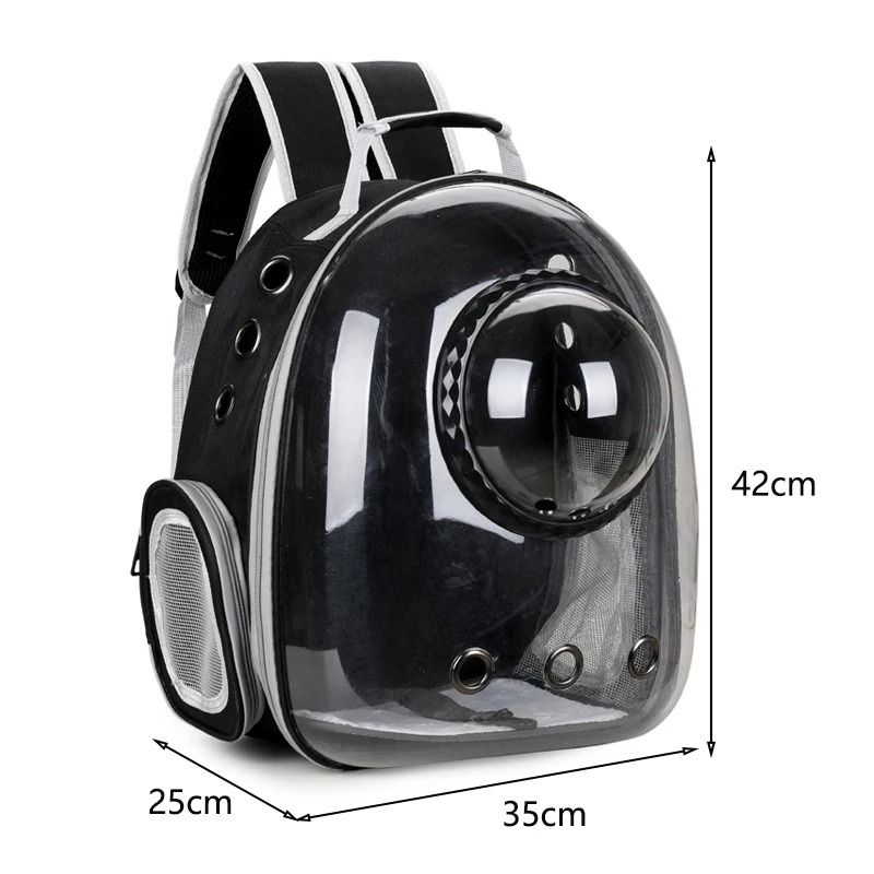 Transparent Pet Backpack Carrier With Optional Cover 4