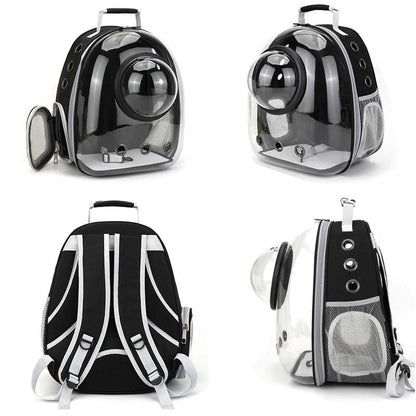Transparent Pet Backpack Carrier With Optional Cover 5