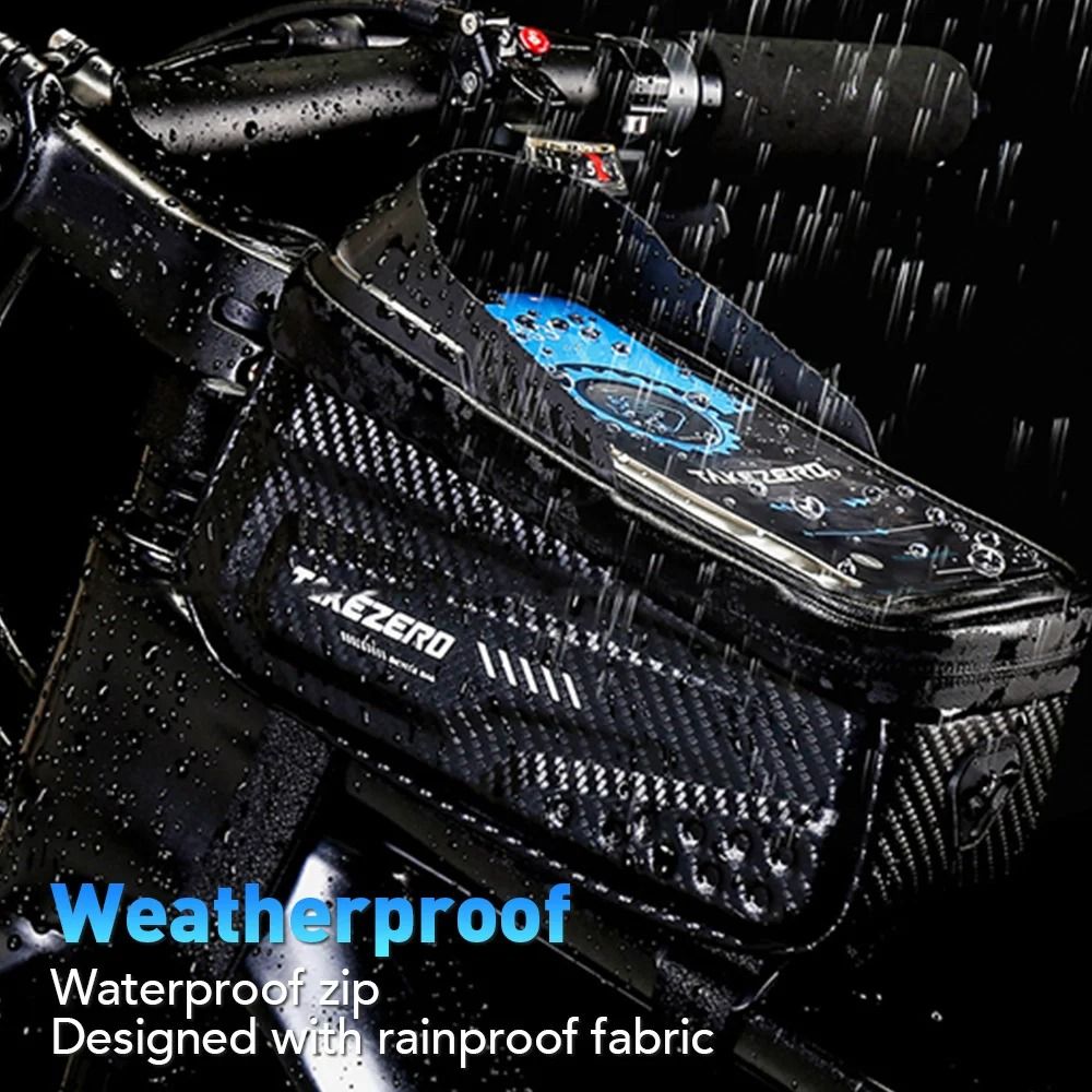 Waterproof Bicycle Frame Bag With Phone Holder 1
