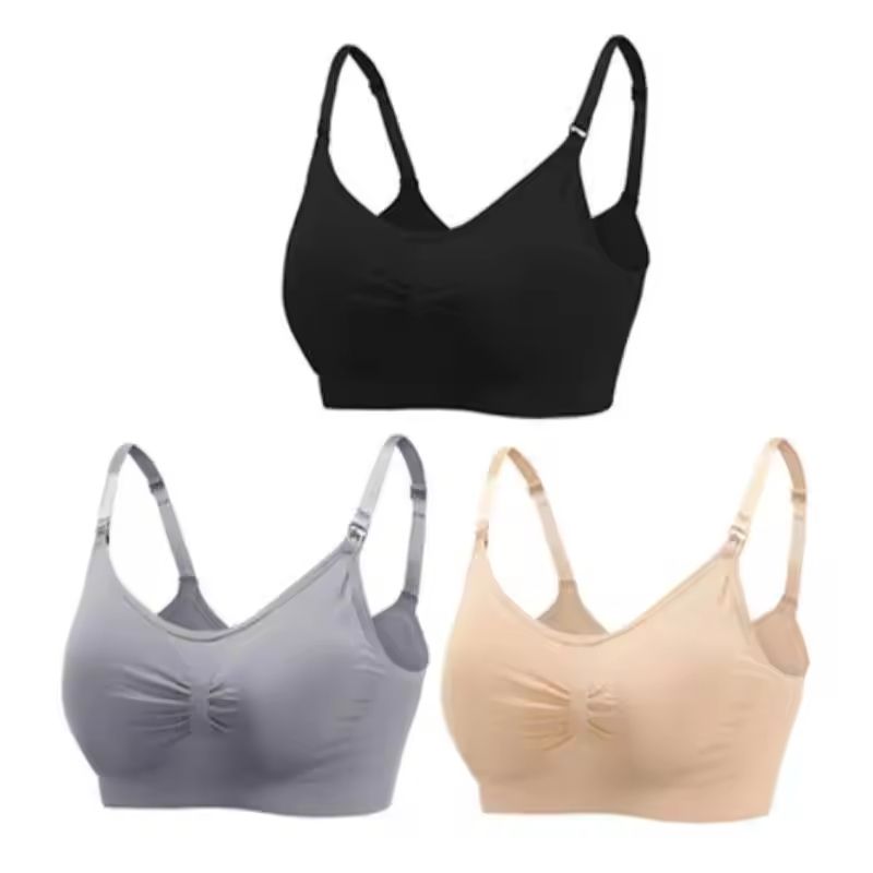 Wirefree Nursing Bra For Breastfeeding Mothers  1 Or 3 Piece Set 23