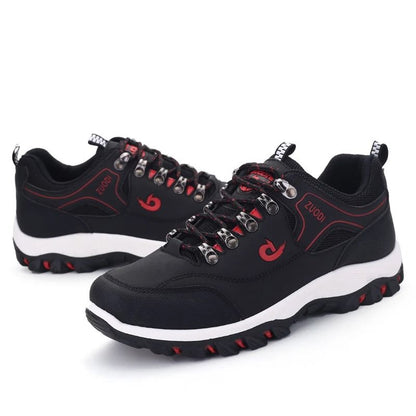 Mens Leather Walking Sneakers Lightweight Casual Comfort Shoes 2