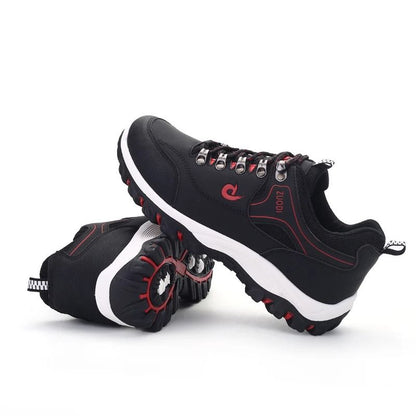 Mens Leather Walking Sneakers Lightweight Casual Comfort Shoes 3