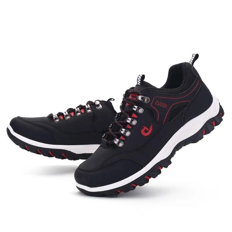 Mens Leather Walking Sneakers Lightweight Casual Comfort Shoes 5