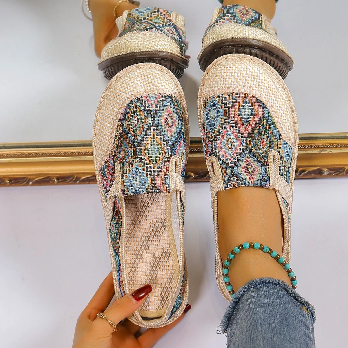 Womens Lightweight Summer Slip On Mules 3